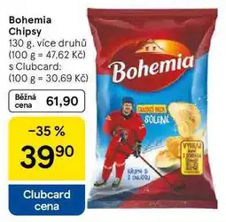 Tesco Bohemia Chipsy, 130 g, více druhů nabídka