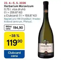 Tesco Herbarium Moravicum, 0,75 1, více druhů nabídka