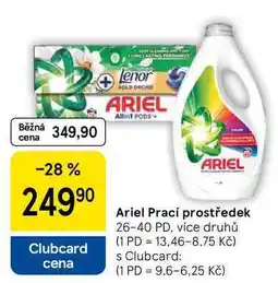 Tesco Ariel Prací prostředek, 26-40 PD, více druhů nabídka