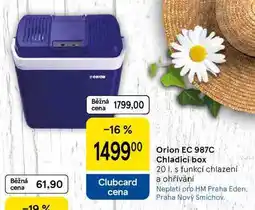 Tesco Orion EC 987C Chladicí box, 20 l, s funkcí chlazení a ohřívání nabídka