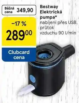 Tesco Bestway Elektrická pumpa, nabíjení přes USB, průtok vzduchu 90 1/min nabídka