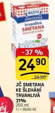 Flop JČ SMETANA KE ŠLEHÁNÍ TRVANLIVÁ 31% nabídka
