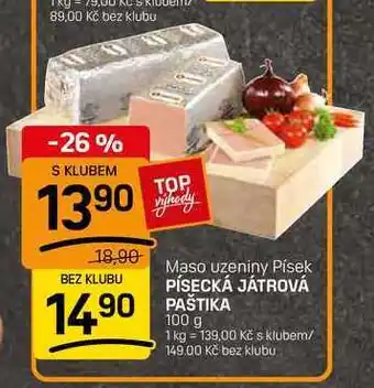 Flop PÍSECKÁ JÁTROVÁ PAŠTIKA nabídka