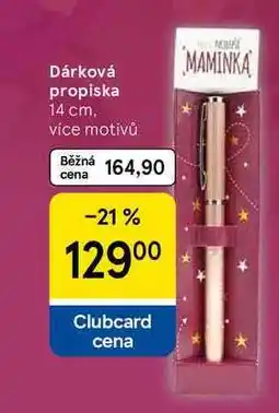 Tesco Dárková propiska, 14 cm. více motivů nabídka