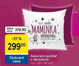 Tesco Dekorační polštář s věnováním, 1 ks. 30 x 30 cm nabídka