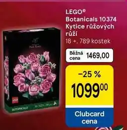 Tesco LEGO Botanicals 10374 Kytice růžových růží 18+, 789 kostek nabídka