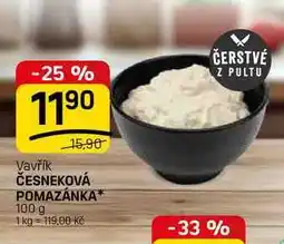 Flop ČESNEKOVÁ POMAZÁNKA nabídka