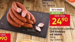 Hruška Kostelecké uzeniny Gril klobásy od mistra nabídka