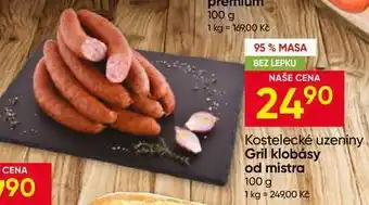 Kostelecké uzeniny Gril klobásy od mistra