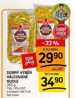Flop DOBRÝ VÝBĚR VÁLCOVANÉ NUDLE nabídka