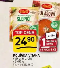 Flop POLÉVKA VITANA vybrané druhy nabídka
