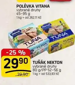 Flop TUŇAK NEKTON vybrané druhy 80 g/PP nabídka