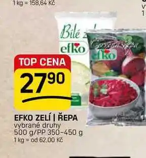 Flop EFKO ZELÍ | ŘEPA vybrané druhy 500 g/PP nabídka