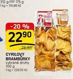 Flop CYRILOVY BRAMBURKY vybrané druhy nabídka
