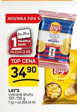 Flop LAY'S vybrané druhy nabídka