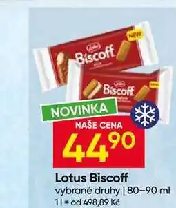 Hruška Lotus Biscoff vybrané druhy nabídka