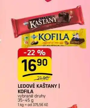 Flop LEDOVÉ KAŠTANY | KOFILA vybrané druhy nabídka