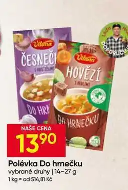 Hruška Vitana Polévka Do hrnečku vybrané druhy nabídka
