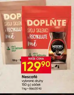 Hruška Nescafé vybrané druhy 150 g sáček nabídka