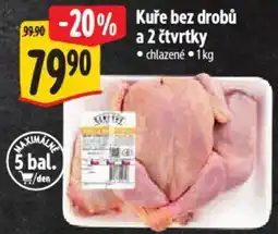 Albert Kuře bez drobů a 2 čtvrtky nabídka