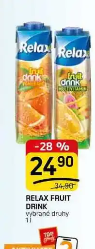 Flop RELAX FRUIT DRINK vybrané druhy nabídka