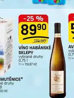 Flop VÍNO HABÁNSKÉ SKLEPY nabídka