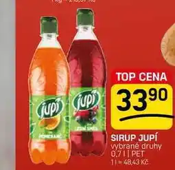 Flop SIRUP JUPÍ vybrané druhy nabídka