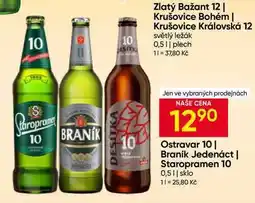 Hruška Krušovice královská 12° nabídka