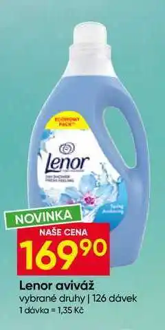 Hruška Lenor aviváž vybrané druhy 126 dávek nabídka
