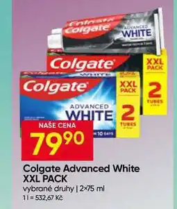 Hruška Colgate Advanced White XXL PACK vybrané druhy 2× nabídka