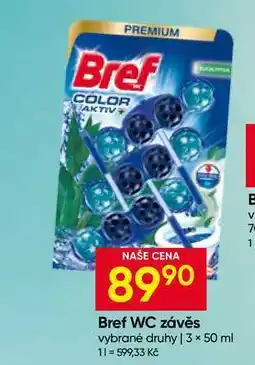 Hruška Bref WC závěs vybrané druhy 3× nabídka