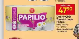 Hruška Toaletní papír Papilio 8 ks 3 vrstvý nabídka