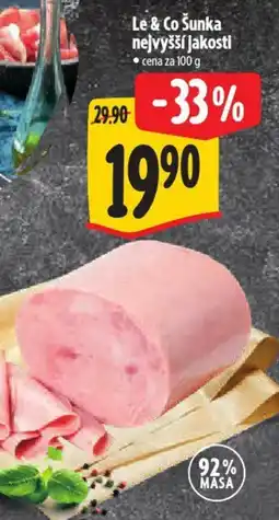 Albert Le & Co Šunka nejvyšší jakosti nabídka