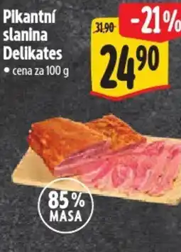 Albert Pikantní slanina Delikates nabídka