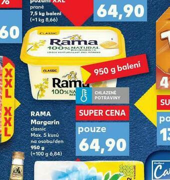 Kaufland Rama margarín nabídka
