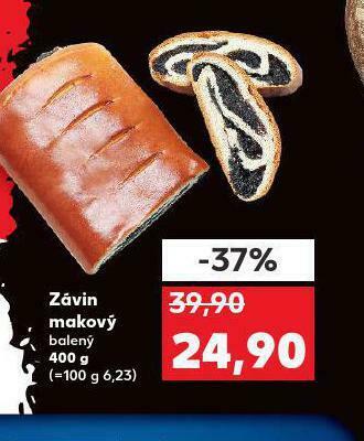 Kaufland Závin makový nabídka