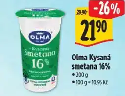 Albert Olma Kysaná smetana 16% nabídka
