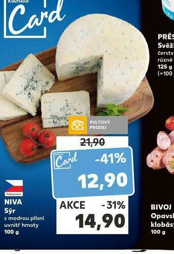 Kaufland Niva sýr nabídka