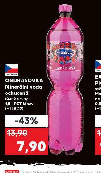 Kaufland Ondrášovka ochucená nabídka