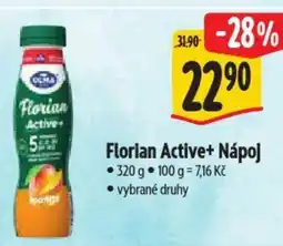 Albert Florian Active+ Nápoj nabídka