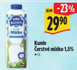 Albert Kunín Čerstvé mléko 1,5% nabídka