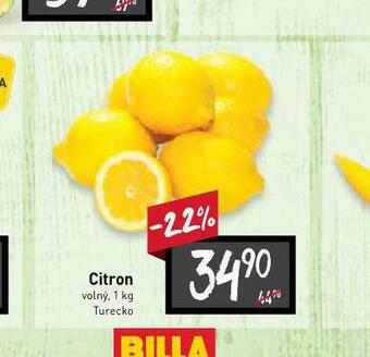 Billa Citrony nabídka