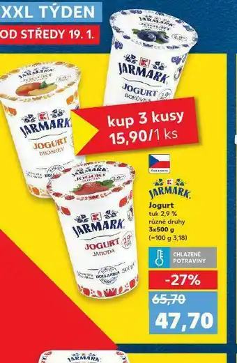 Kaufland Jarmark jogurt 2,9% nabídka