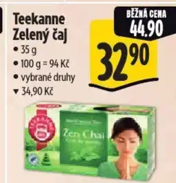 Albert Teekanne Zelený čaj nabídka