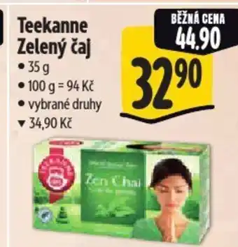 Albert Teekanne Zelený čaj nabídka