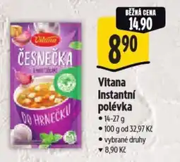 Albert Vitana Instantní polévka nabídka