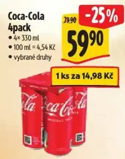 Albert Coca-Cola 4pack nabídka