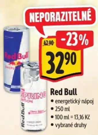 Albert Red Bull energetický nápoj nabídka