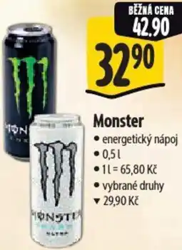 Albert Monster energetický nápoj nabídka
