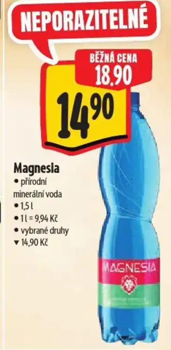 Albert Magnesia přírodní minerální voda nabídka